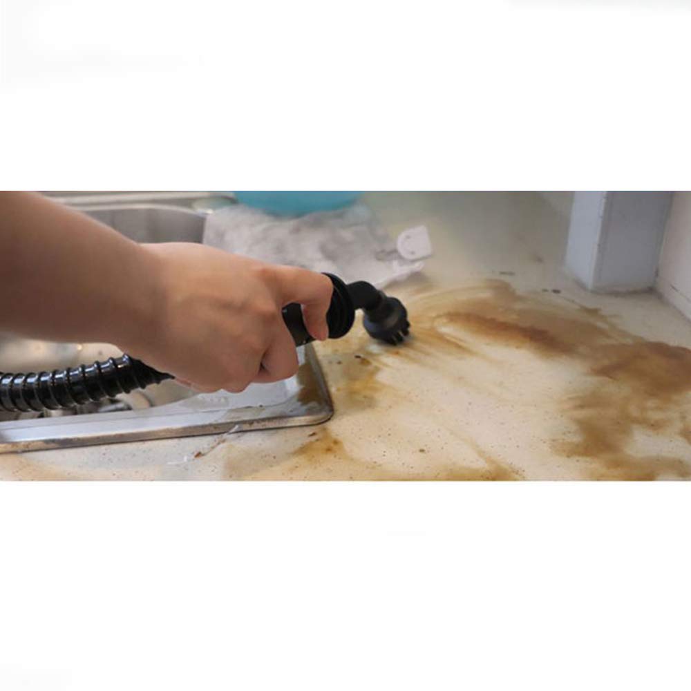 CGOLDENWALL 1500W Handheld Steam Cleaner - High Pressure & High Temperature Chemical-Free Cleaning for Floors, Kitchen, Bathroom - Portable Steamer for Home Deep Cleaning (White, No Floor Brush) | Perfect for Sanitizing Tiles, Grout, Countertops & More