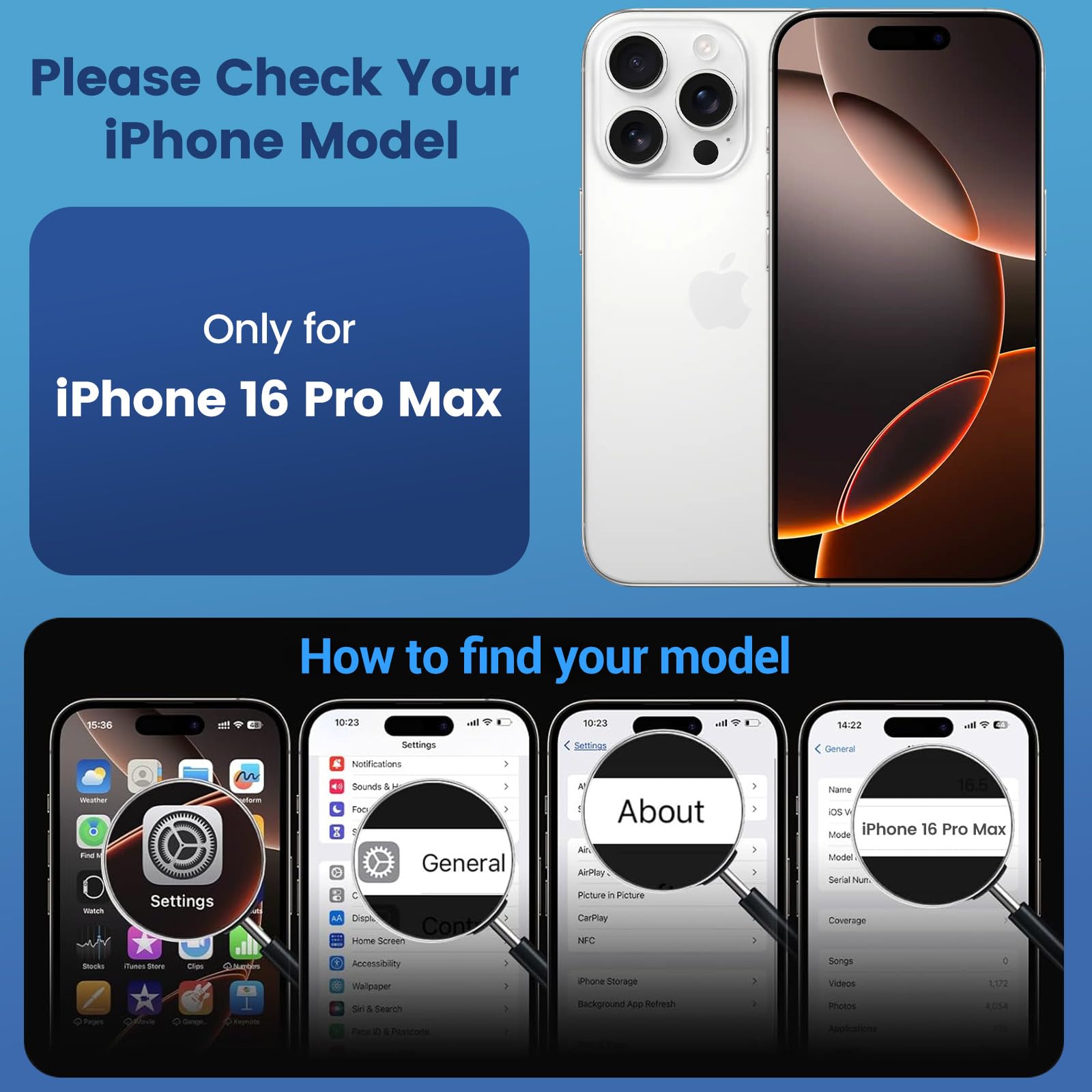 Temdan iPhone 16 Pro Max Case Clear - Magsafe Compatible, Anti-Yellowing, Military-Grade Shockproof Protection - Slim Magnetic Transparent Cover for iPhone 16 Pro Max - Perfect for Daily Use, Travel & Outdoor Activities