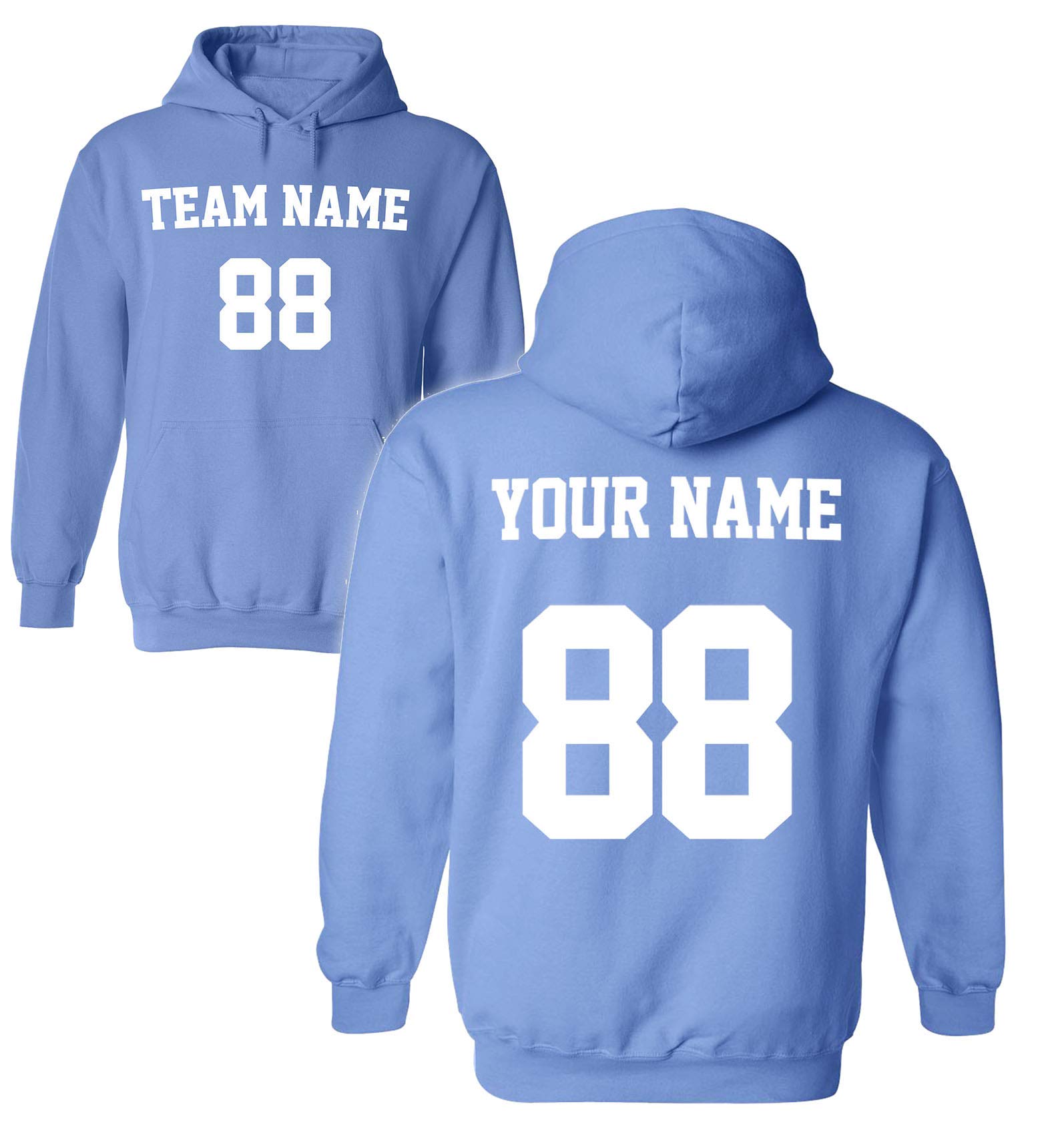 Custom Hoodies for Men & Women - Design Your Own Pullover Sweatshirt | Personalized Team Jersey Hoodies for Sports & Casual Wear