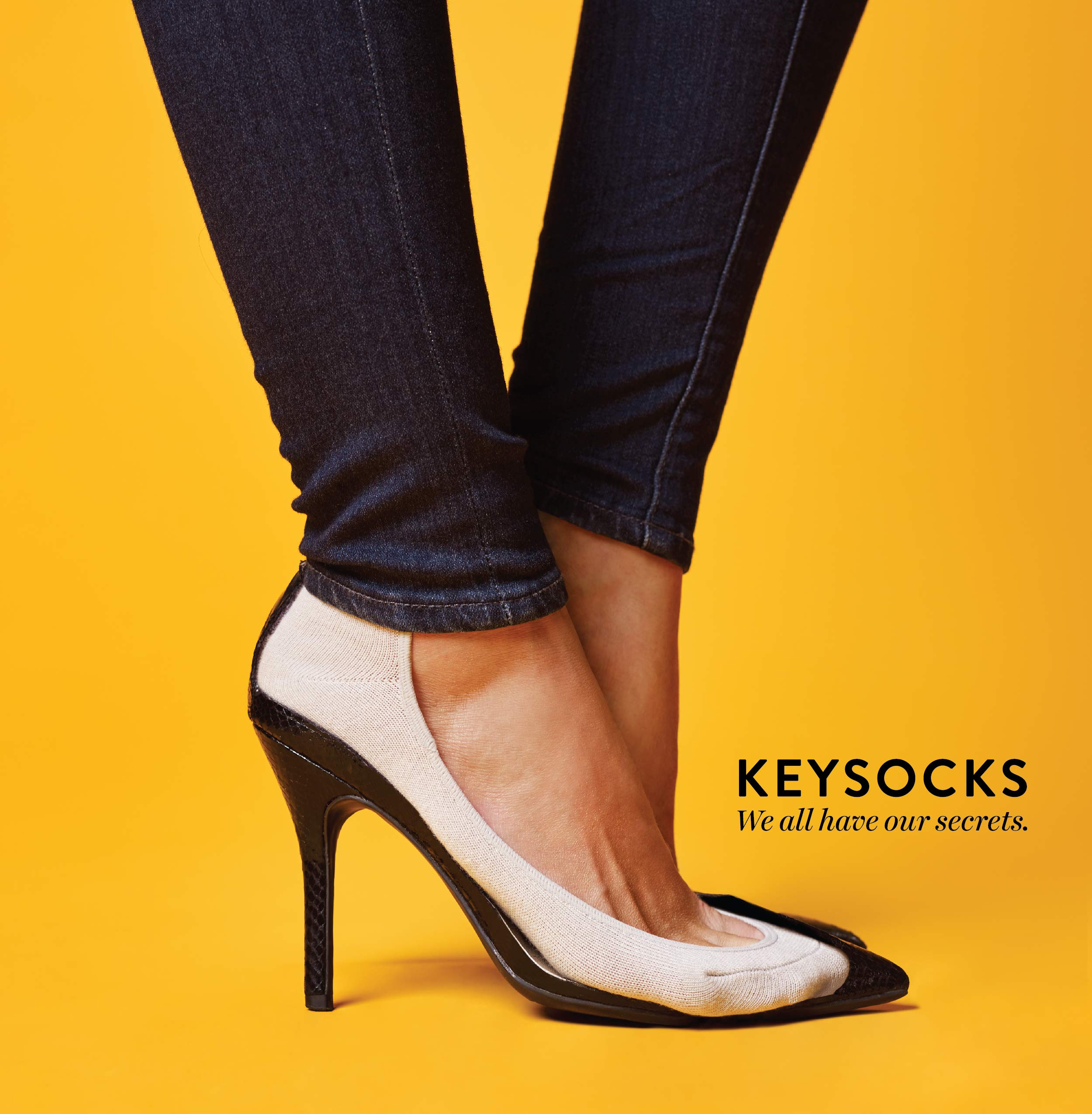 KEYSOCKS Women's Original No-Show Knee High Socks - Invisible Comfort Socks for Sneakers, Flats & Loafers - Perfect for Workouts, Running & Everyday Wear