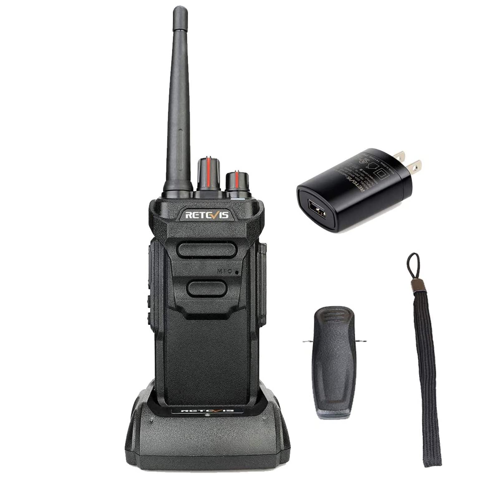 Retevis RT48 Waterproof Long Range Walkie Talkies - Rechargeable Two Way Radio with 1200mAh Battery, Rugged 2 Way Radios for Hiking, Camping, Cruise Ships & Marine Use (1 Pack) - Perfect for Outdoor Adventures, Emergency Communication & Group Activities