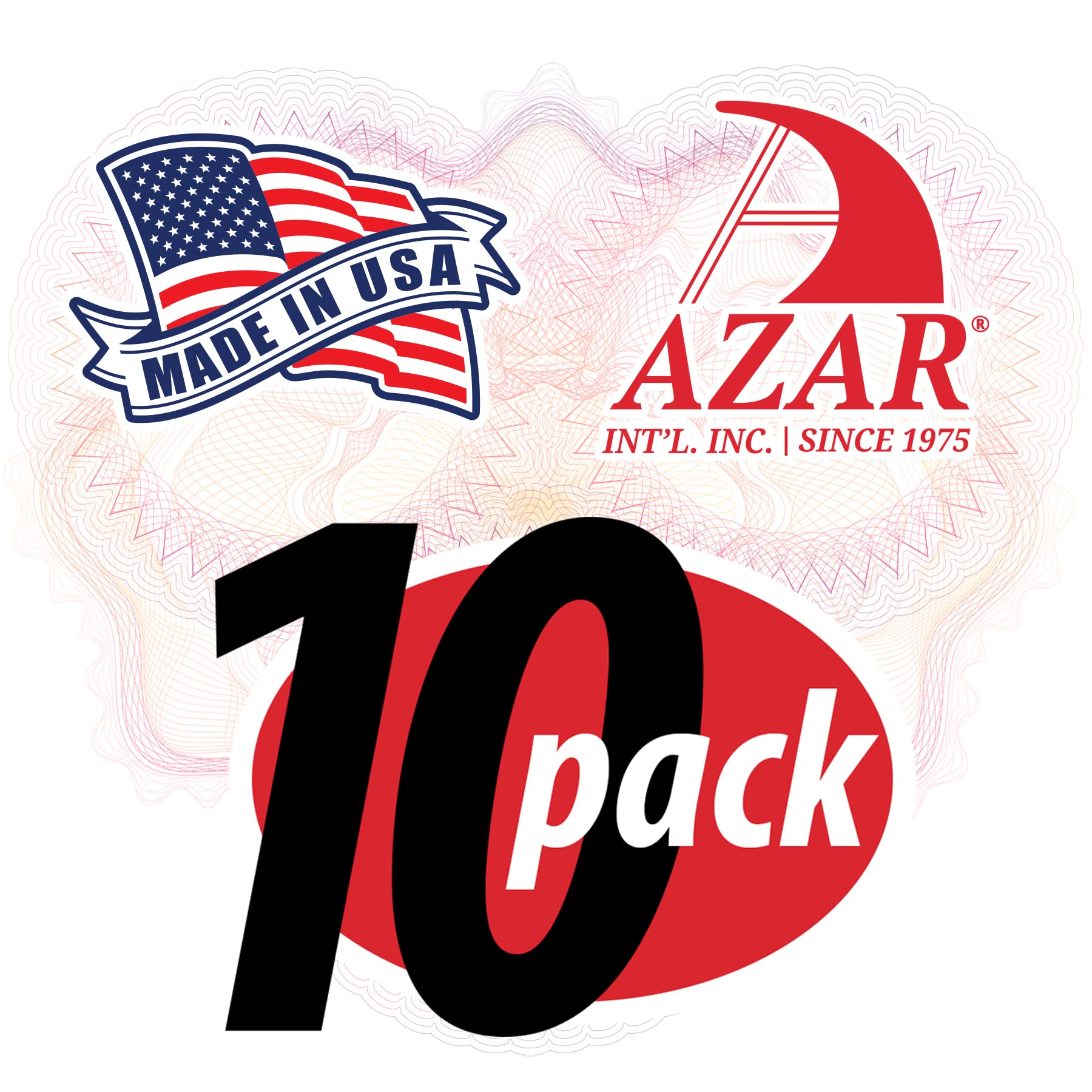 Azar Displays 122038 22x17 Inch Clear Acrylic Wall Mount Frame - Pack of 10 Sticky Back Floating Sign Holders for Office, Retail & Home Decor - Frameless Picture Frames & Adhesive Display Solutions