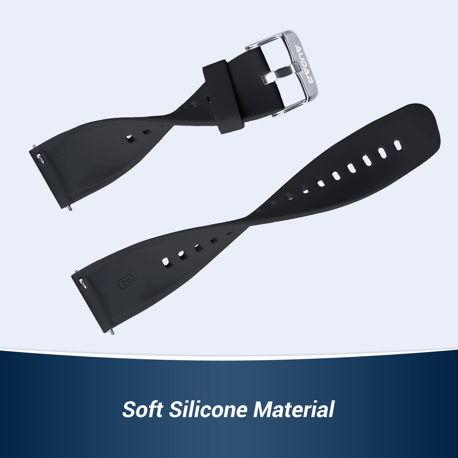 Original Replacement Upgrade Buckle Watch Band for Audar E2 STR001 - Durable Stainless Steel Strap for Everyday Wear & Formal Occasions