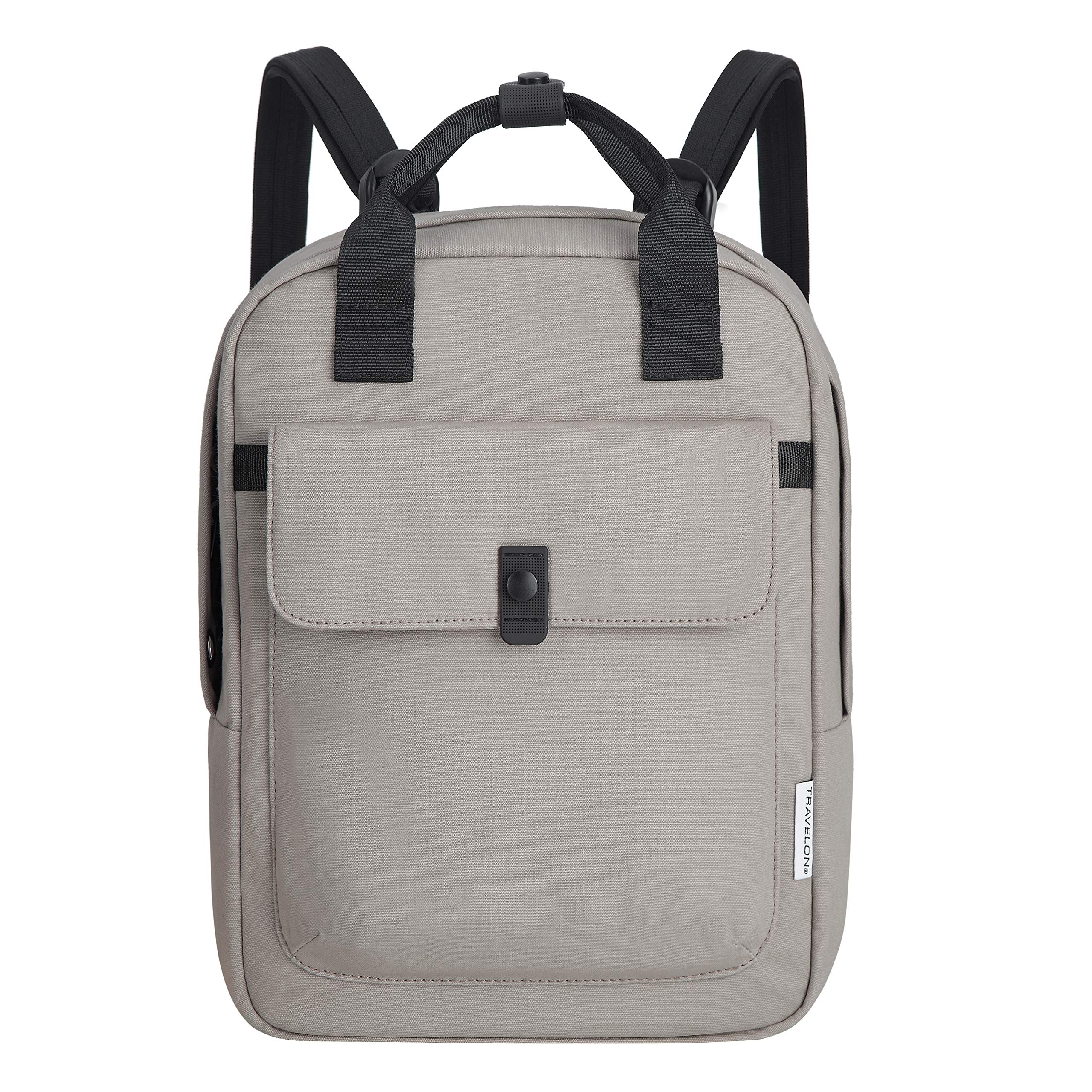Travelon Anti-Theft Small Backpack for Women & Men - Lightweight Secure Daypack for Travel, Commuting & Outdoor Adventures - RFID Blocking & Slash-Resistant Design