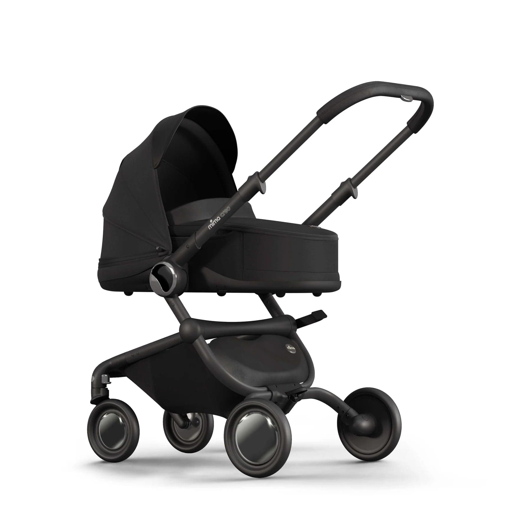 Mima Creo Bassinet - Premium Black Baby Crib for Newborns & Infants | Portable Sleeper for Nursery, Bedroom & Travel | Safe & Stylish Infant Bed