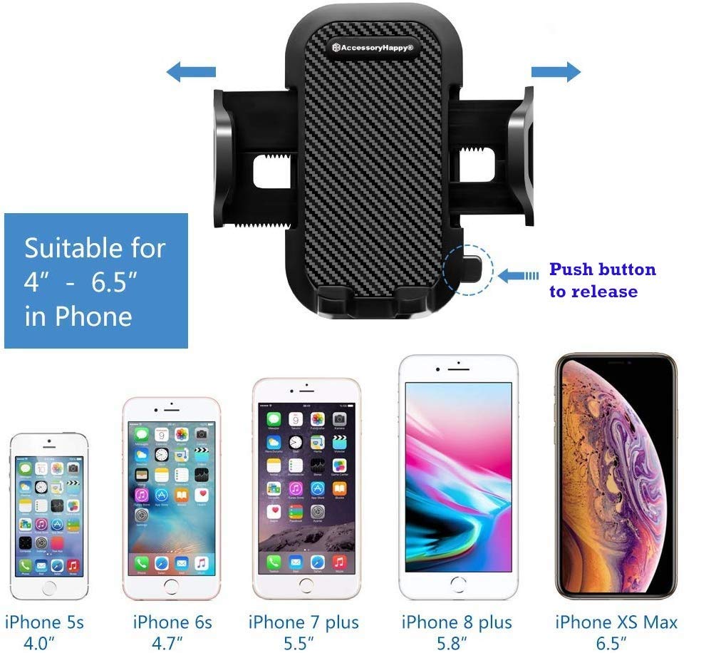 Universal Adjustable Multi-Angle Cell Phone Holder for Car Dashboard, Office Desk & Windshield - Compatible with iPhone 11, Galaxy & All Smartphones - Perfect for Driving, Video Calls & Hands-Free Use