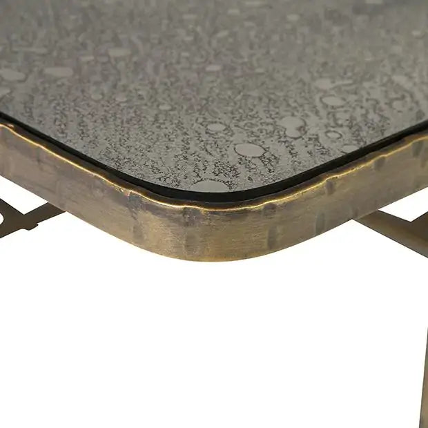 Modern Harvest Mirrored Coffee Table - Stylish Glass Top Living Room Furniture for Home Decor, Perfect for Living Room, Lounge & Office Spaces