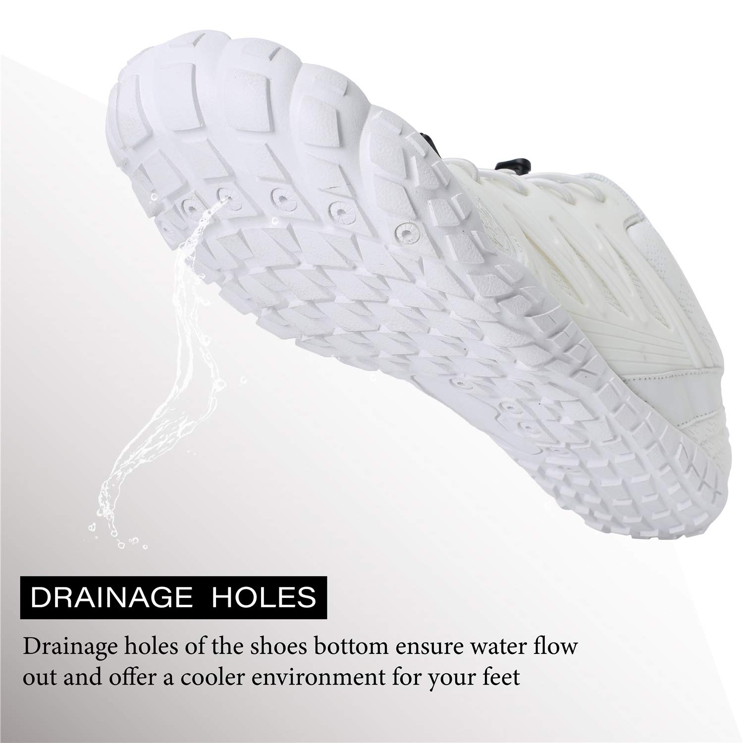 JOINFREE Water Shoes for Women & Men - Quick-Dry Aqua Socks, Barefoot Beach Swim Shoes for Outdoor Sports, Pool, Surfing & Water Activities