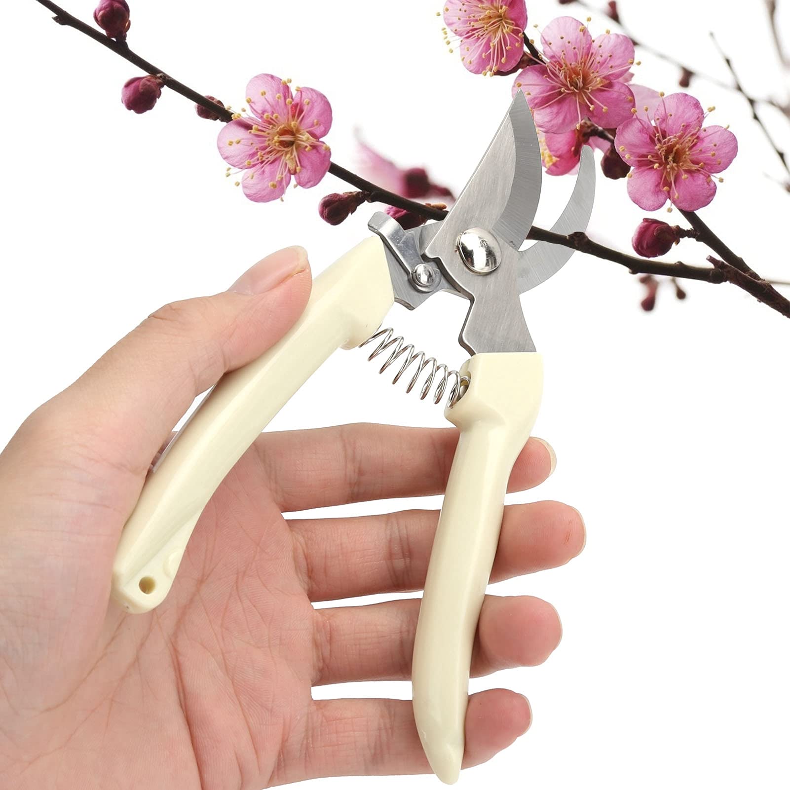 Premium Stainless Steel Pruning Shears - Sharp Garden Scissors for Trimming Vines, Flowers, and Trees | Ideal for Vineyards, Orchards, and Home Gardening | Perfect for Landscaping, Bonsai Care, and Professional Horticulture