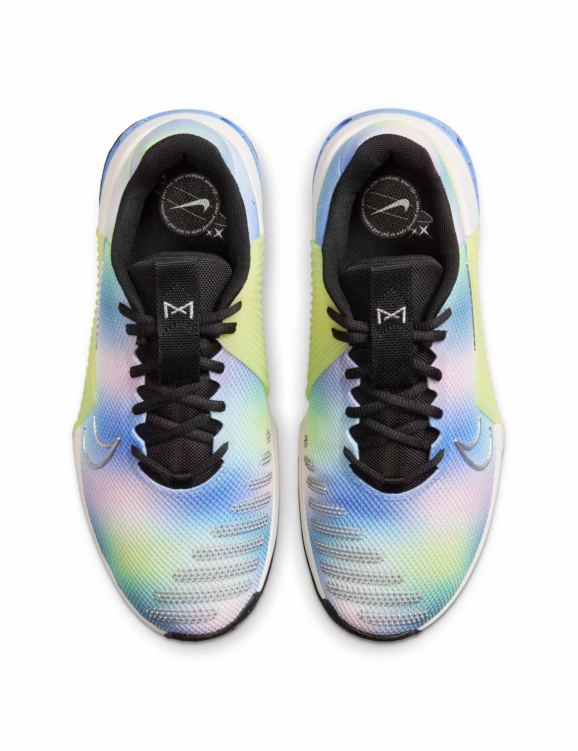 Nike Metcon 9 SE Cross Training Shoes - Black/Light Lemon Twist/Royal Pulse/Metallic Silver for Gym Workouts & High-Intensity Training