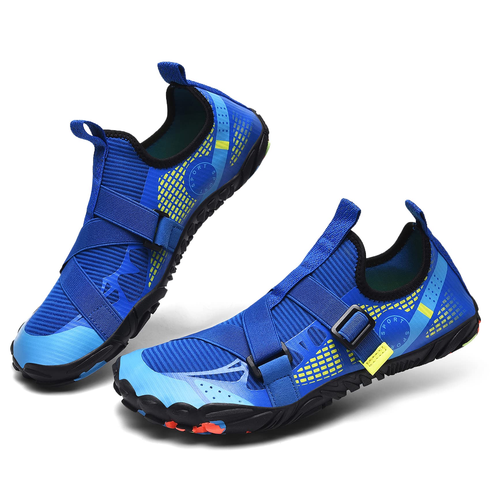 Copulan Men's Water Shoes - Quick Dry Aqua Socks for Beach, Pool, Surfing & Diving | Barefoot Sneakers for Swimming, Snorkeling, Yoga & Water Aerobics | Lightweight Athletic Sports Shoes for Outdoor Water Activities