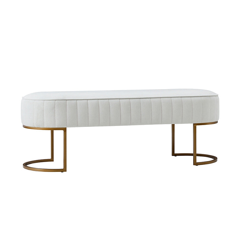 Damian Entryway Bench with Storage & Sturdy Metal Base - Modern Hallway Shoe Bench for Entryway, Living Room & Bedroom - Perfect for Organizing Shoes, Hats & Bags