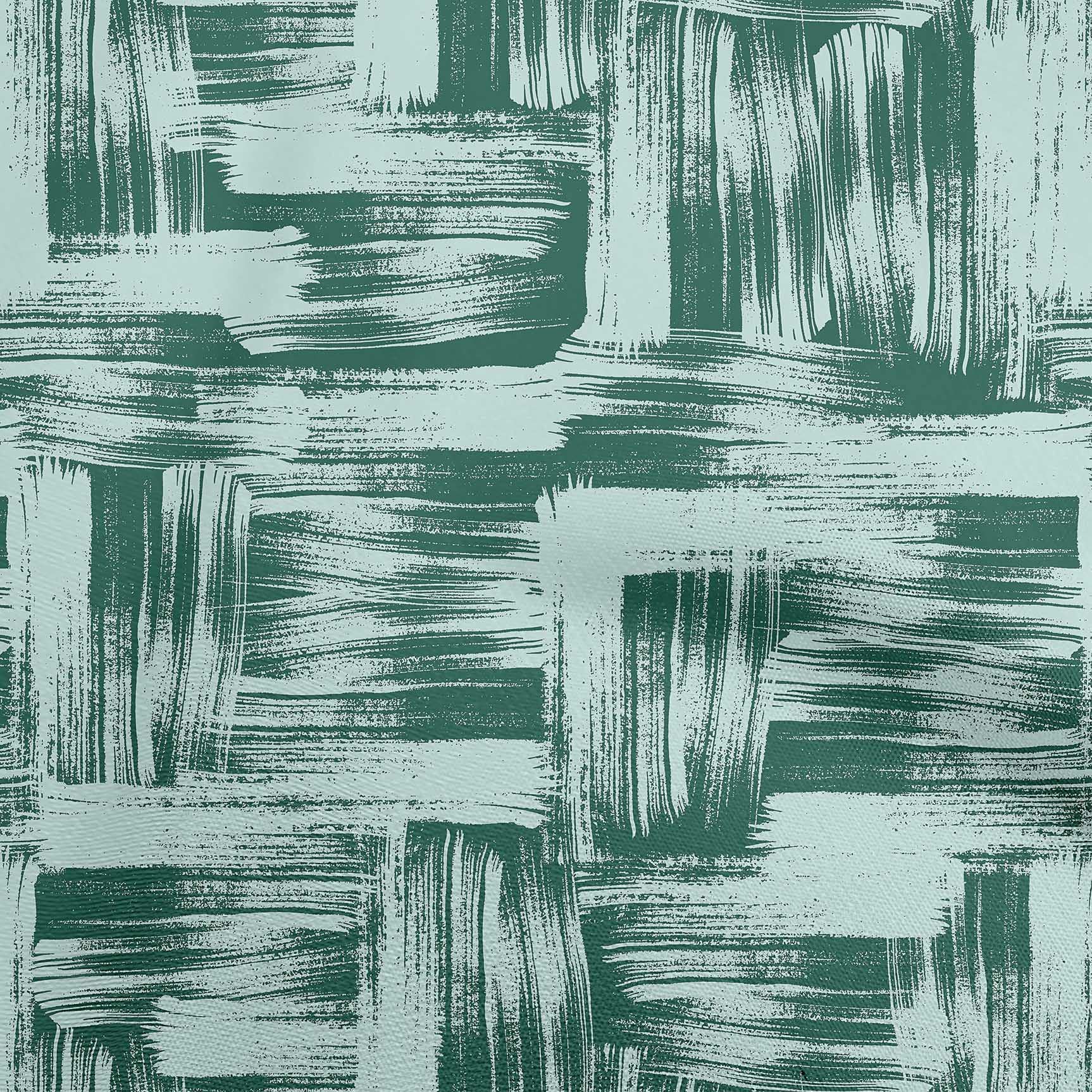 oneOone Polyester Spandex Dark Teal Green Abstract Print Fabric by The Yard - 56 Inch Wide Dress Material for DIY Fashion, Home Decor & Craft Projects