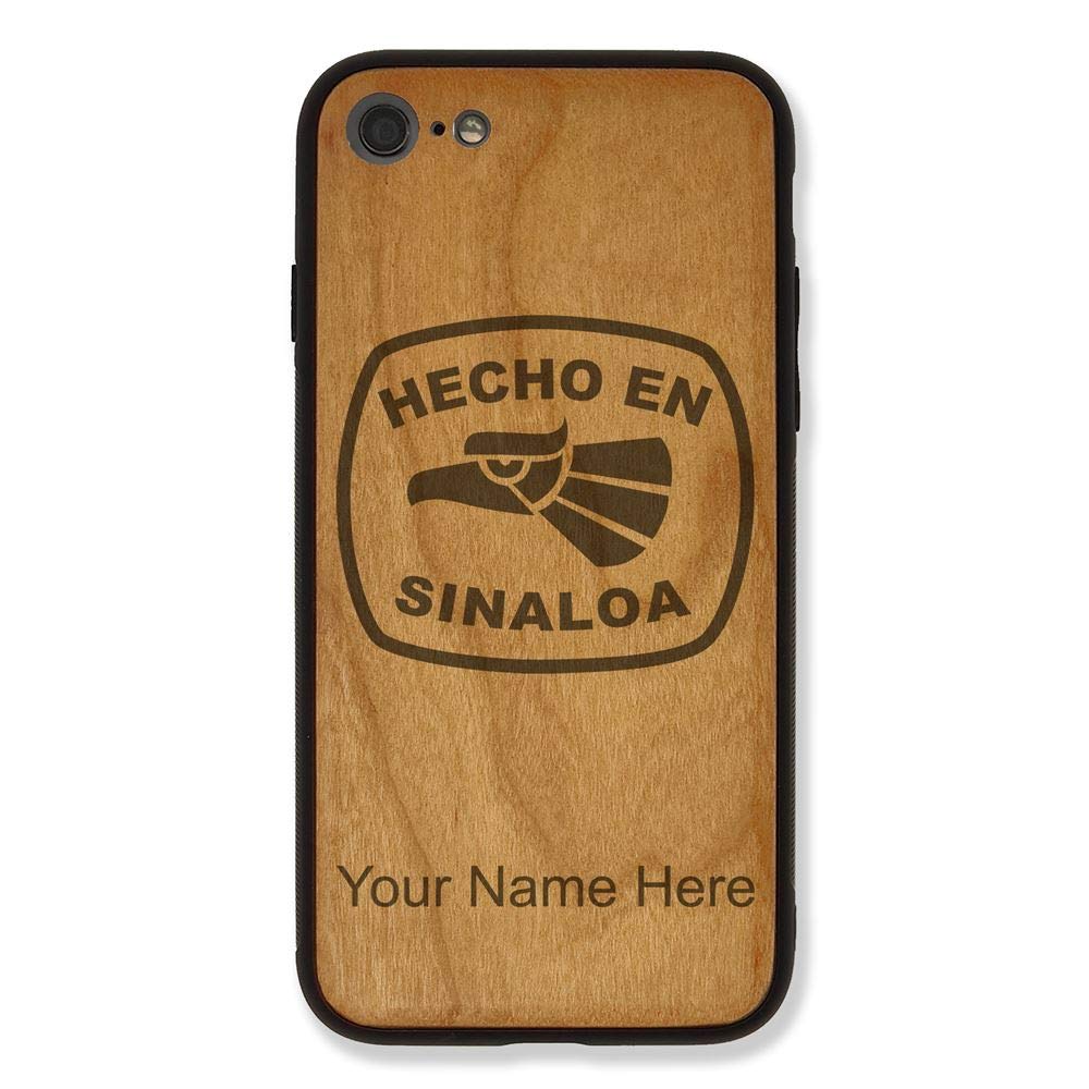 Premium Wooden Phone Case Compatible with iPhone 7 & iPhone 8 - Personalized Engraving & Cherry Wood Design - Perfect for Daily Use, Gifts & Special Occasions