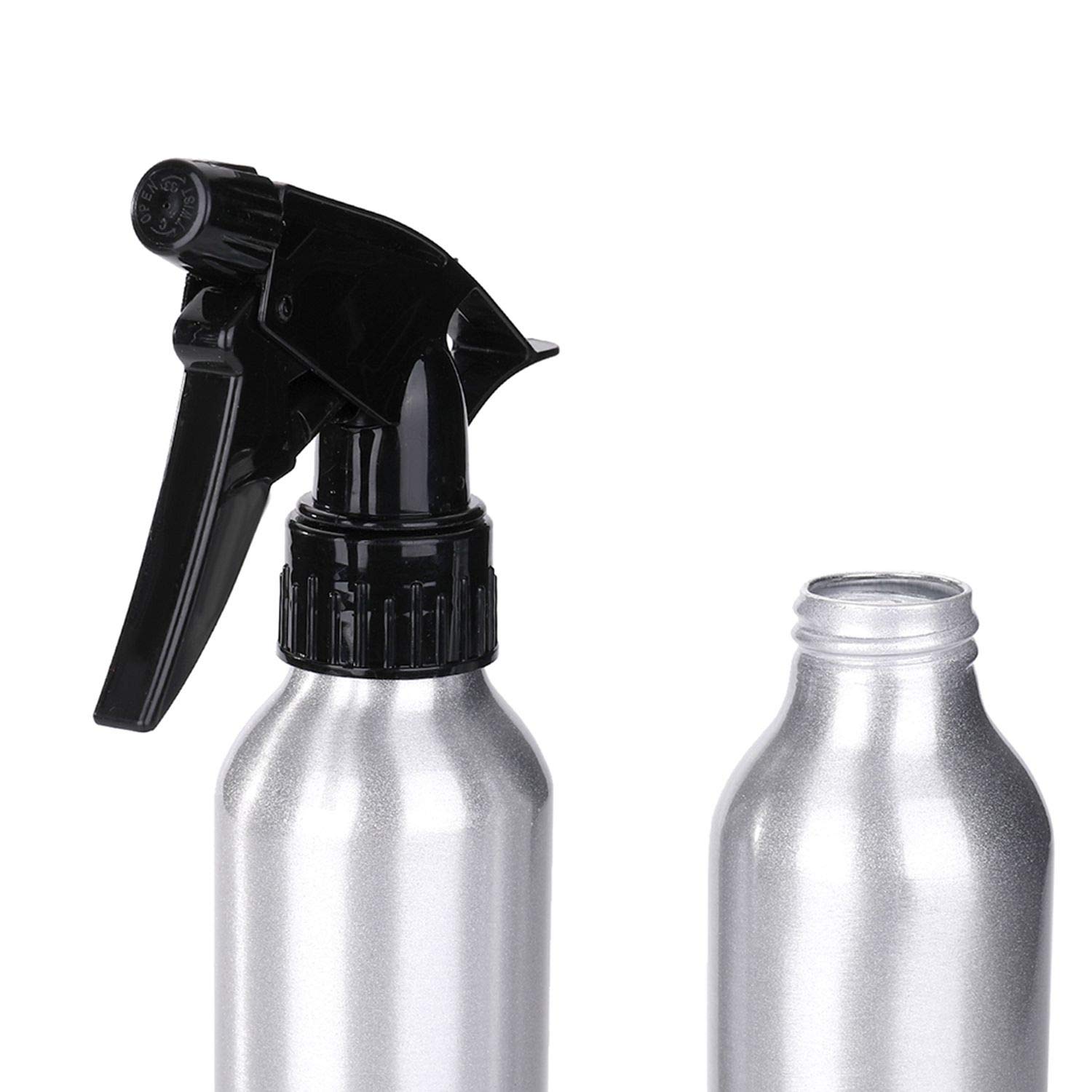DOWEI 250ml Aluminum Empty Spray Bottles (2-Pack) - Refillable Hair Styling, Tattoo Aftercare & Plant Misting Bottle for Salons, Gardening & Home Use