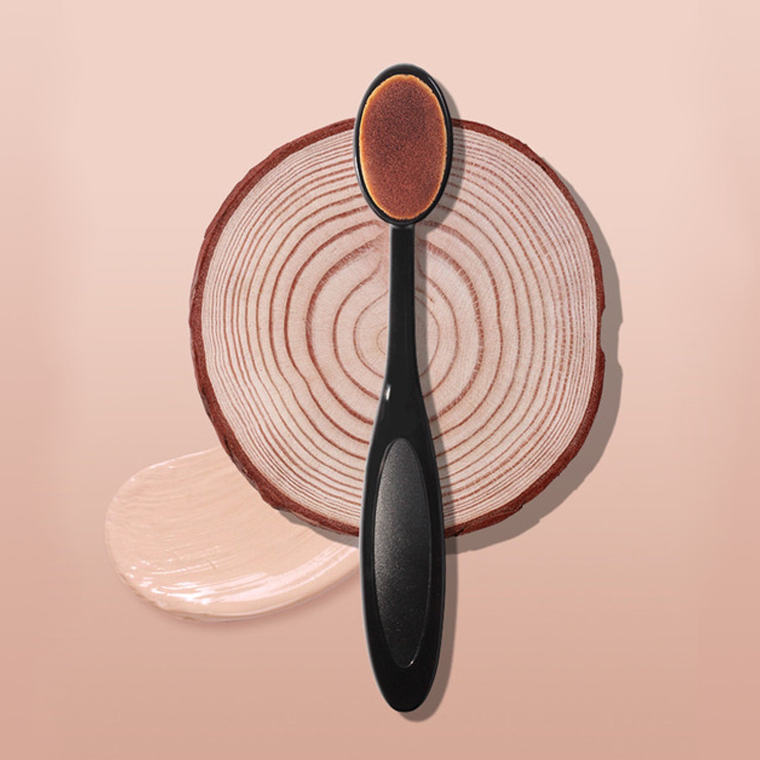 CORINGCO Professional Artist Seamless Foundation Brush - Soft Synthetic Bristles for Flawless Makeup Application - Perfect for Liquid, Cream & Powder Foundations (Ideal for Daily Use, Bridal & Professional Makeup)