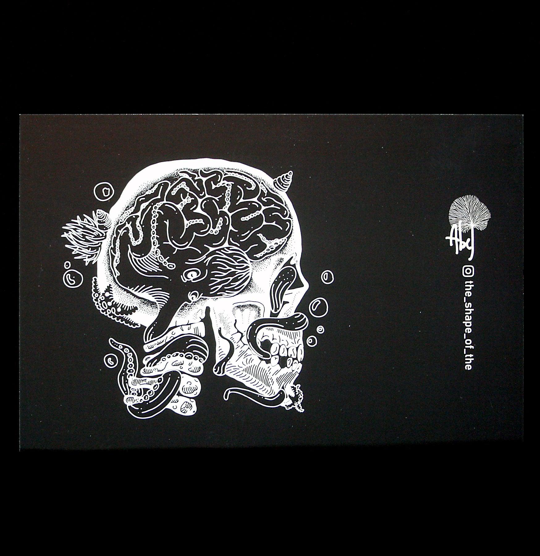 Vintage Skull & Octopus Art Postcards - Unique Gothic & Nautical Themed Greeting Cards for Halloween, Pirate Parties & Dark Decor