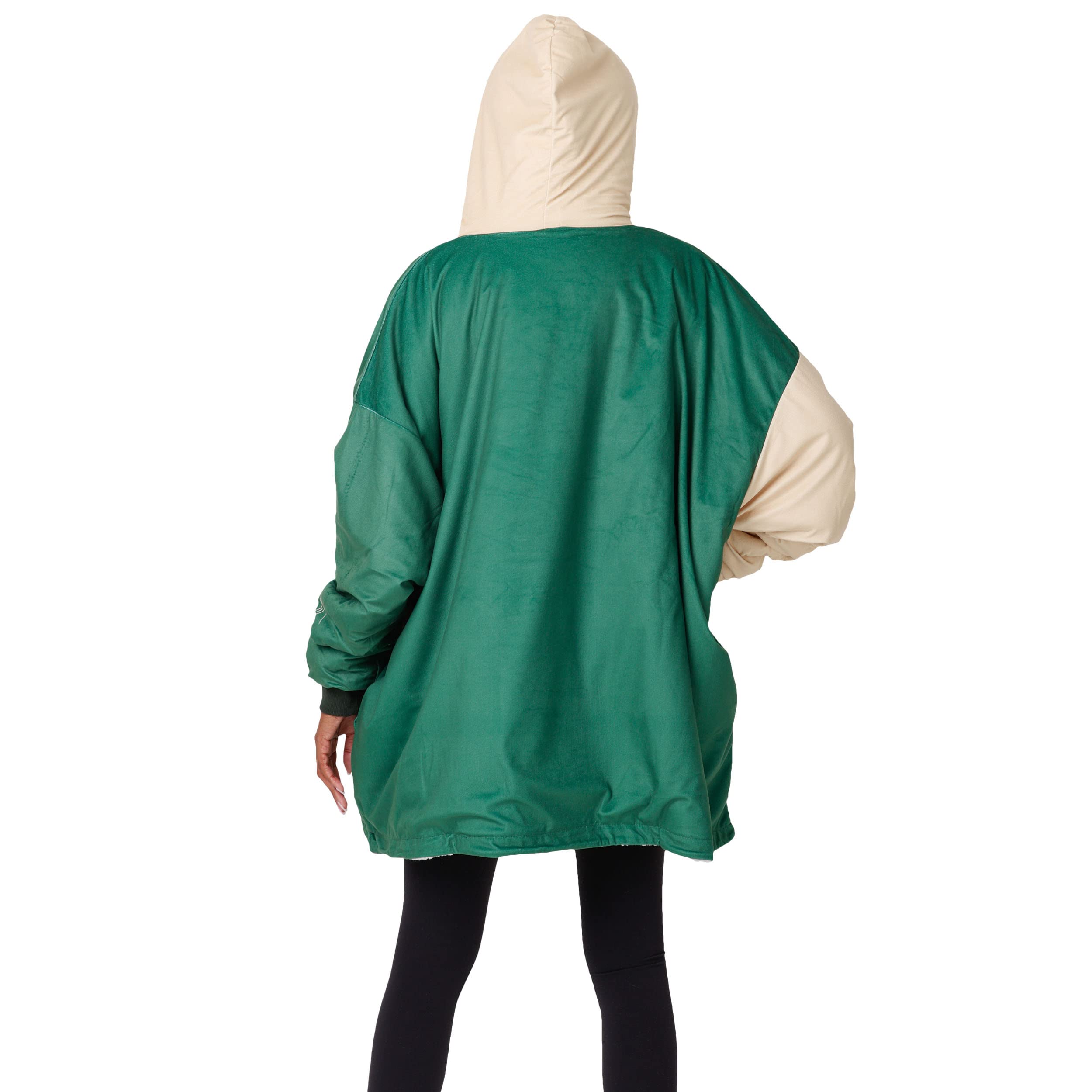 FOCO Milwaukee Bucks NBA Reversible Colorblock Hoodie - Men's Basketball Fan Apparel for Game Day & Casual Wear