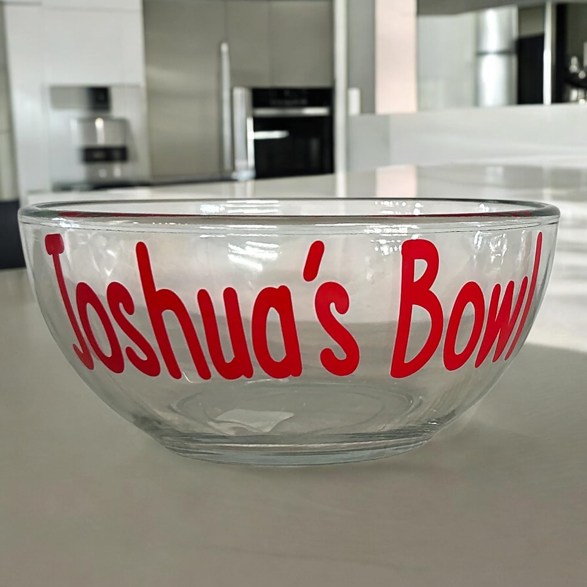 Personalized Glass Ice Cream Bowl - Custom Gift for Grandpa, Grandma, Mom, Dad, Papa or Pappy - Perfect for Cereal, Candy & Snacks - Ideal for Family Gatherings & Special Occasions
