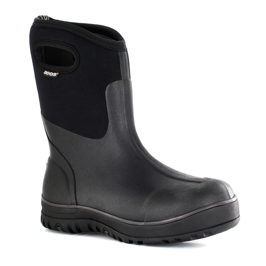 BOGS Ultra Mid Men's Waterproof Insulated Winter Boots - Black - Perfect for Hiking, Snow, and Outdoor Work