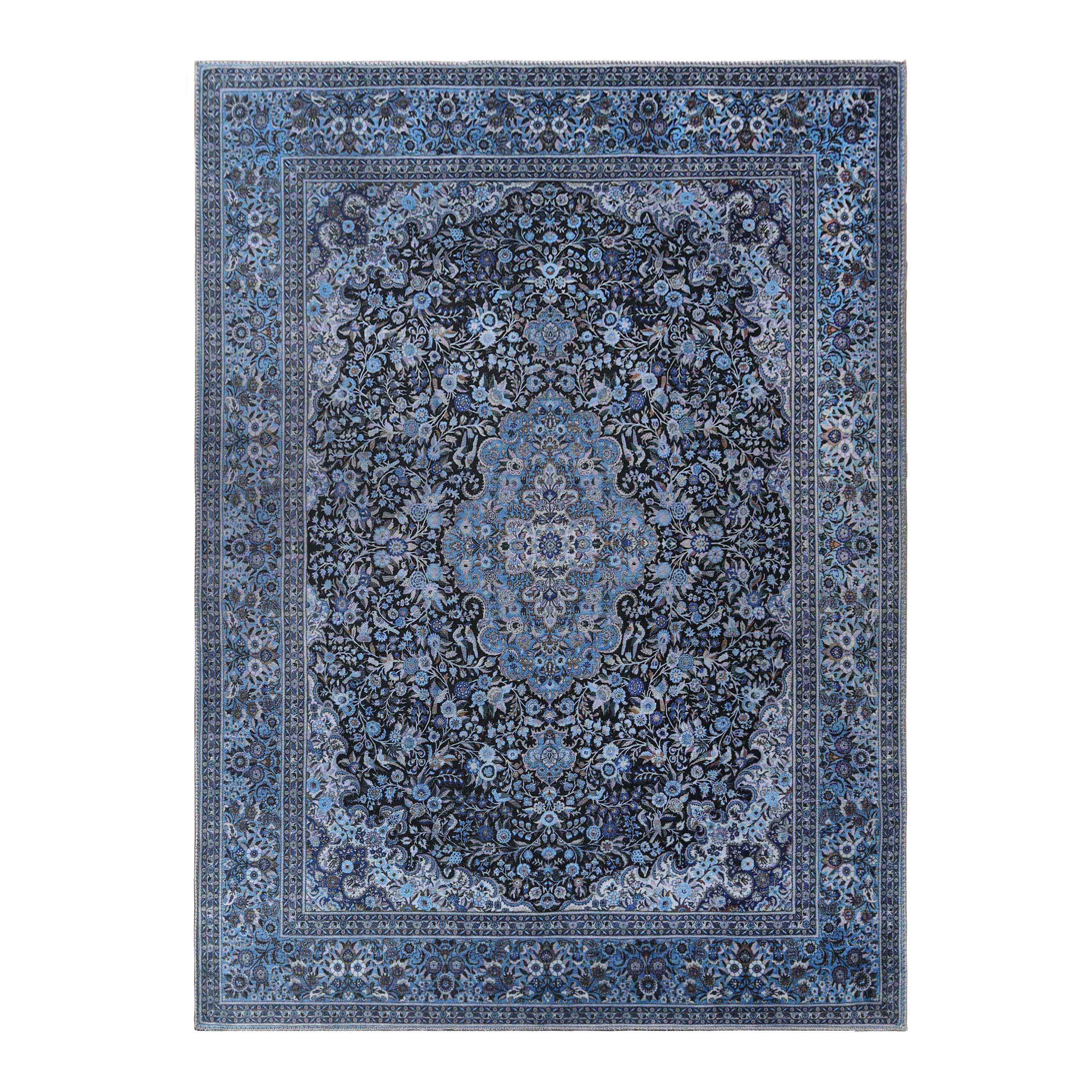 Fiorella Floral Medallion Indoor Area Rug - Non-Slip Living Room Runner Carpet for Bedroom, Hallway & Entryway Decor