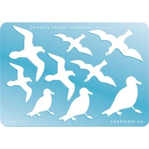 Cool Tools - Jewelry Shape Template - Seagulls Design for DIY Crafting & Jewelry Making | Perfect for Earrings, Necklaces & Handmade Gifts