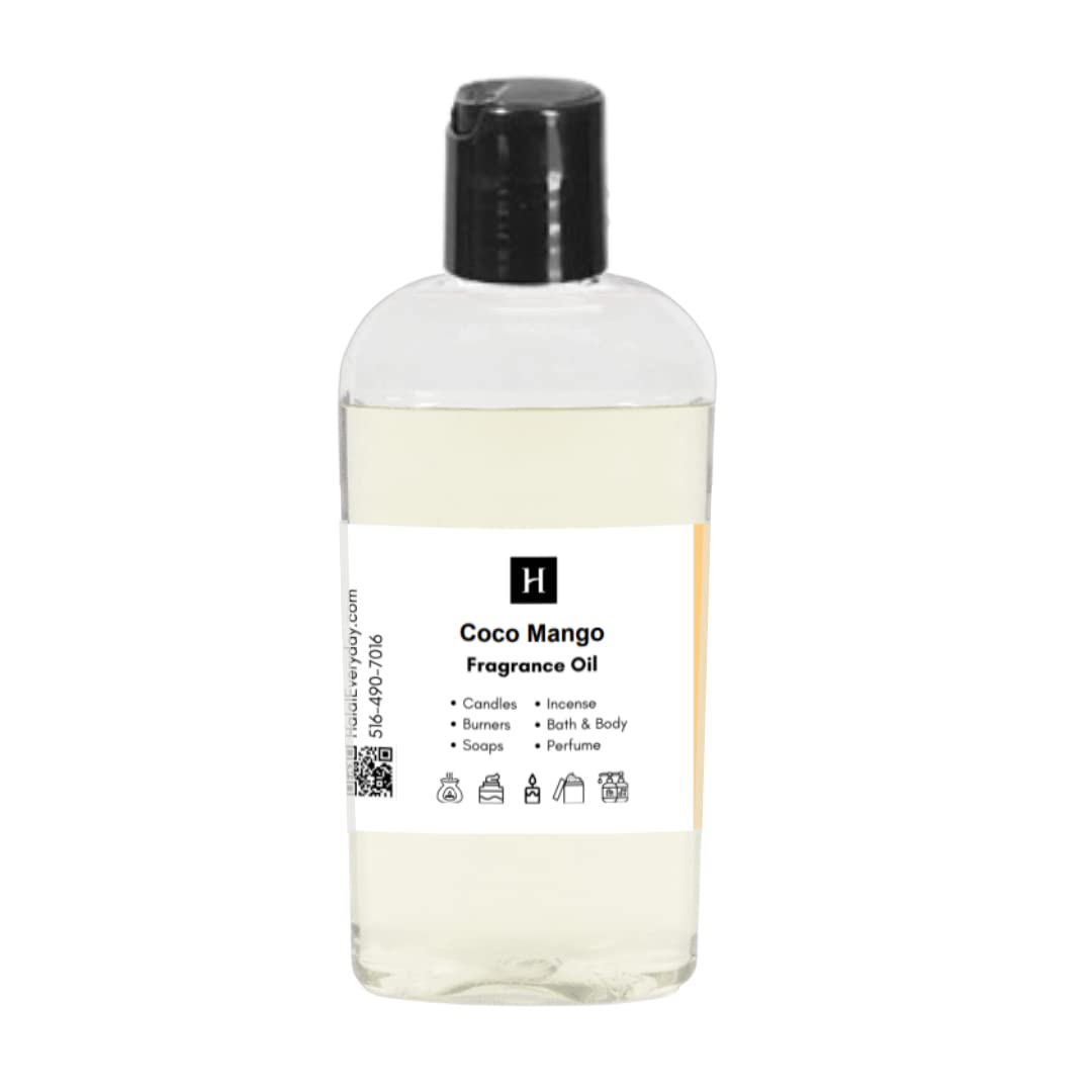Premium Halal Everyday Fragrance Oil - 100% Pure for Soap Making, Candle Crafting, Wax Warmers, DIY Perfume & Body Oil - 16oz Coco Mango Scent - Perfect for Aromatherapy, Home Fragrance & Handmade Cosmetics