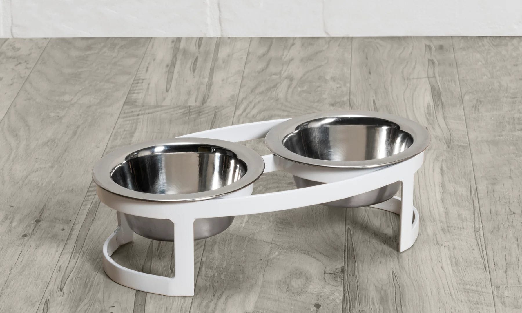 Elevated Small Dog & Cat Oval Feeding Station - Adjustable Height Pet Bowl Stand for Comfortable Eating, Perfect for Small Breeds & Kittens - Use in Home, Kitchen, or Pet Feeding Area