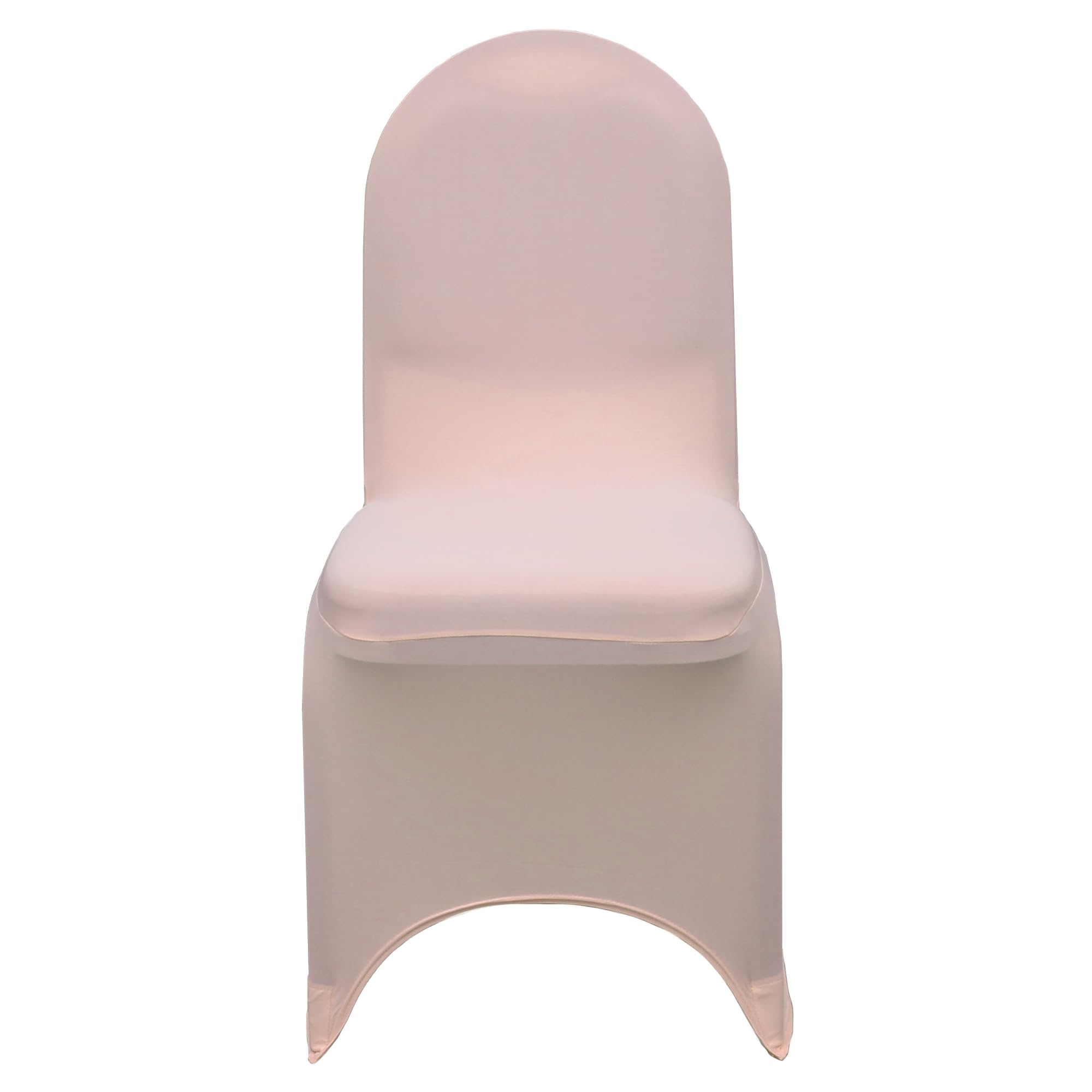 50 Pack Stretch Spandex Banquet Chair Covers - Premium Quality Blush Wedding Chair Slipcovers for Banquets, Parties, and Events - Washable & Wrinkle-Resistant