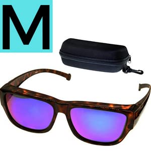 Ice Blue Mirror Lens With Tortoise Frame