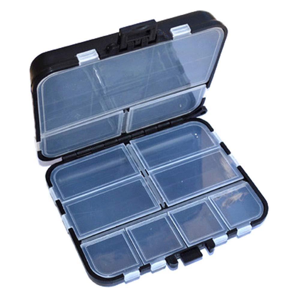 SENRISE 16-Compartment Double Layer Fishing Tackle Box - Waterproof Storage Organizer for Lures, Hooks, Floats & Fishing Gear - Perfect for Freshwater, Saltwater & Boat Fishing Trips