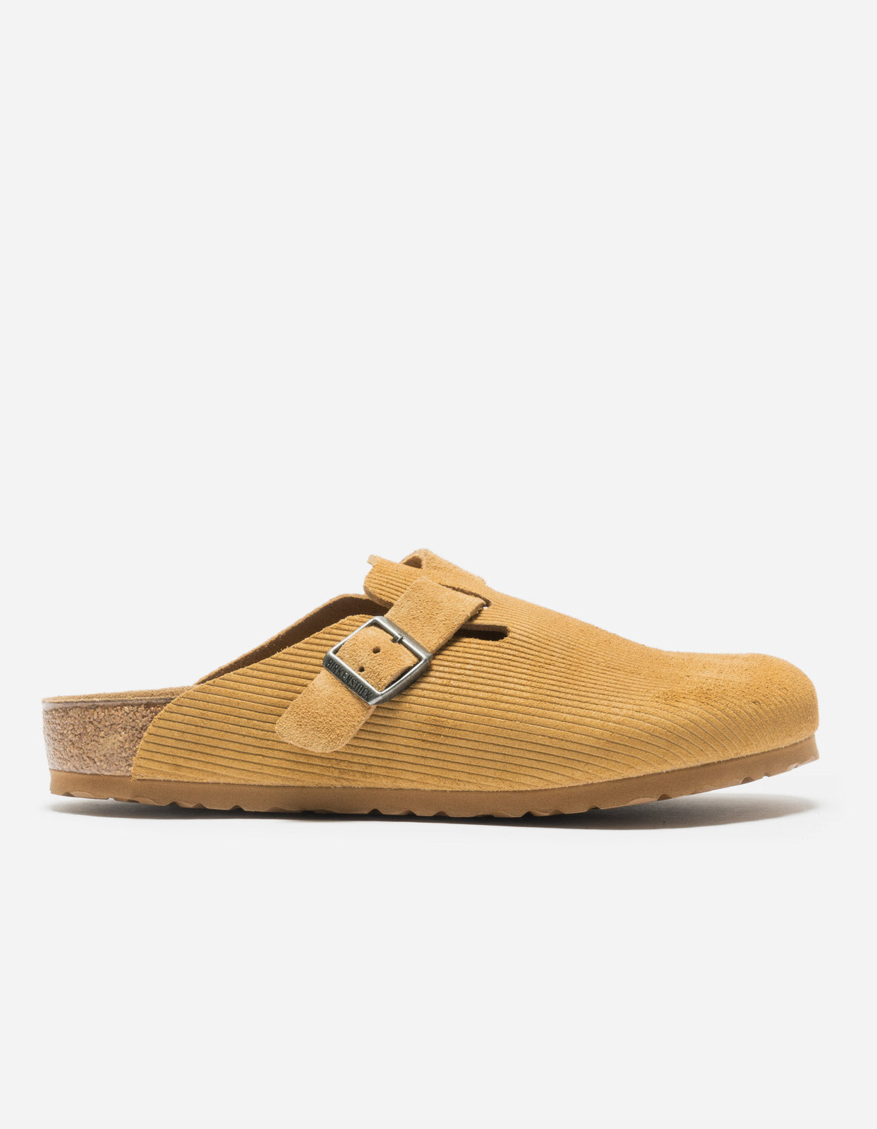 Birkenstock Boston Suede Embossed Cork Sandals - Comfortable Unisex Clogs for Men & Women - Perfect for Home, Office, and Casual Outings