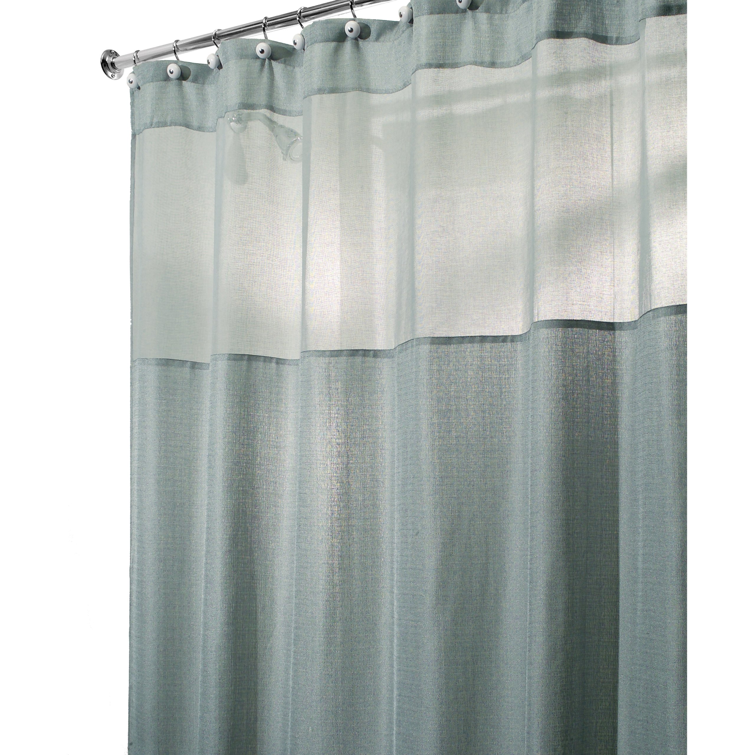 InterDesign Niko Waterproof Shower Curtain - Modern Bathroom Decor with Mineral Pattern - Perfect for Bathrooms, Dorms, and Apartments
