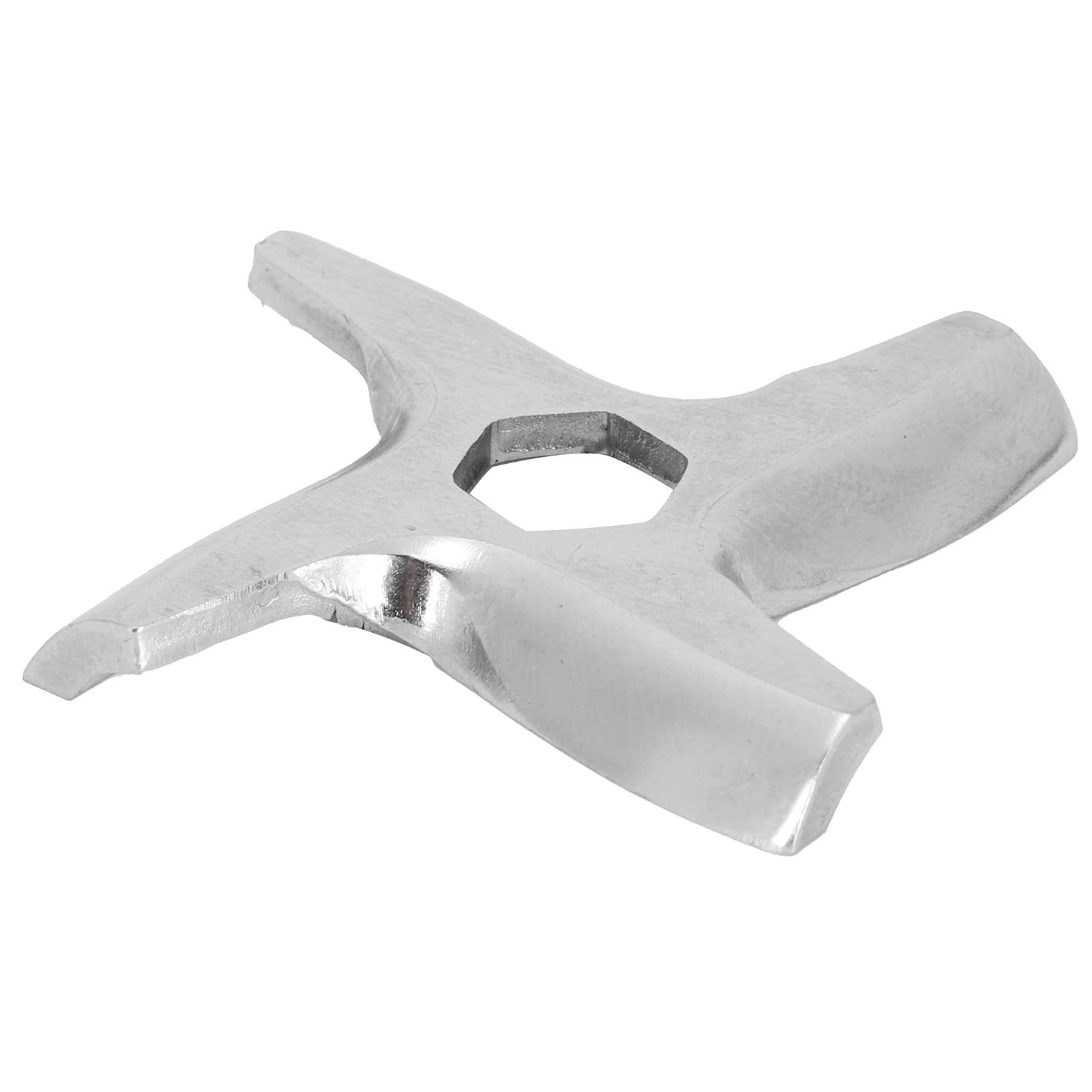 Raguso Meat Grinder Blade - Premium Cross-Shaped Grinding Plate Disc for Electric Meat Grinders | Durable Food Chopper Accessory Replacement Part | Perfect for Home Kitchens, Butcher Shops & Commercial Food Processing
