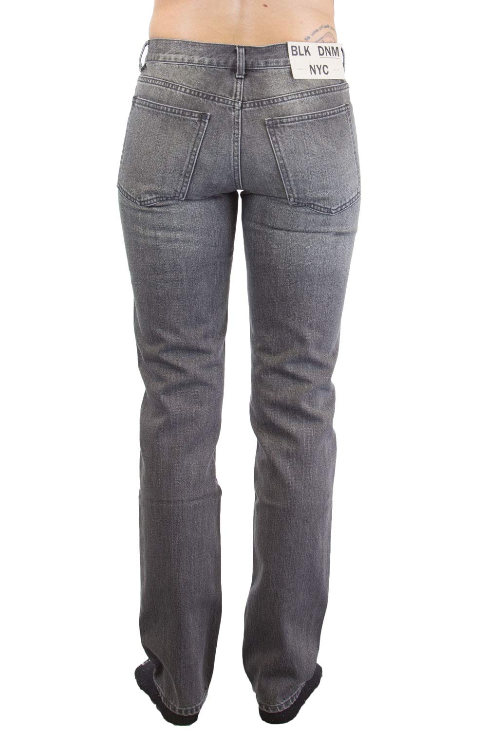 Women's Whisker Washed Jeans - Furman Black | High Waist Slim Fit Denim Pants for Casual Wear & Everyday Outfits