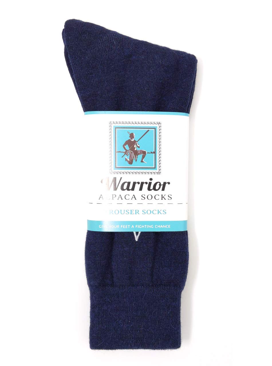 WARRIOR ALPACA SOCKS - Men's Lightweight Alpaca Wool Dress Socks - Moisture Wicking & Odor Control Crew Socks for Business, Travel & Outdoor Activities