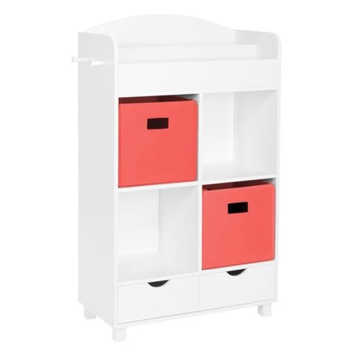 White With 2 Coral Bins