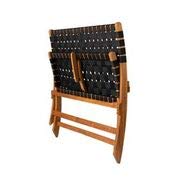 Patio Sense 63291 Folding Bench - Solid Acacia Wood Indoor/Outdoor Portable Seat with Teak Oil Finish | No Assembly Required | Perfect for Patio, Garden, Deck & Small Space Living