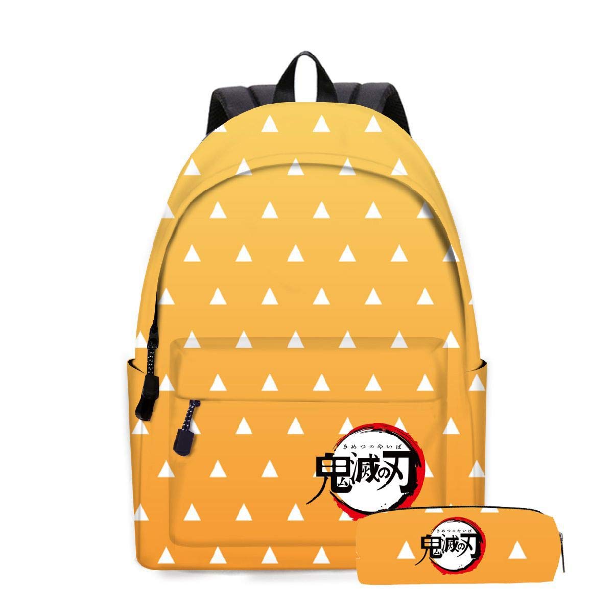 Demon Slayer Anime Backpack - Zenitsu Agatsuma Cosplay School Bag, Laptop Backpack for Travel & College Students - Perfect for Anime Conventions, School & Daily Use