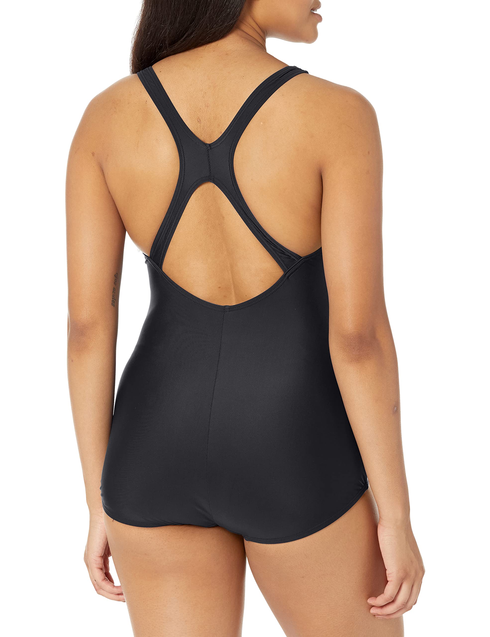 Speedo Women's Powerflex Conservative Ultraback One Piece Swimsuit with Princess Seam - Comfortable Full Coverage Swimwear for Lap Swimming, Water Aerobics & Beach Activities