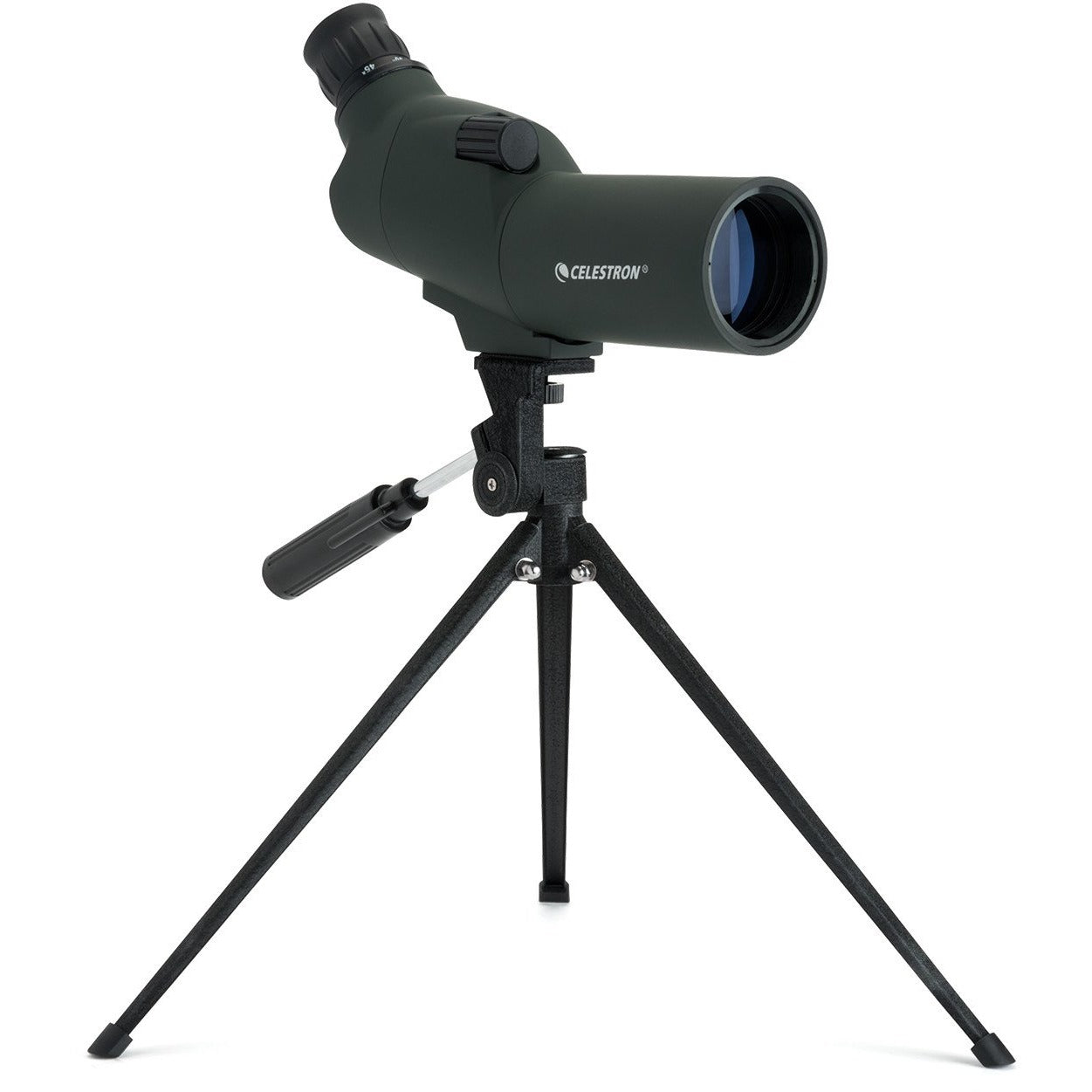 UpClose 15-45x50mm Angled Zoom Spotting Scope - High Power Magnification for Bird Watching, Hunting & Outdoor Adventures