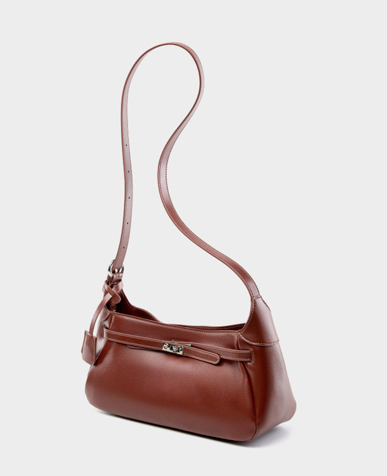 Stylish Genuine Leather Shoulder Bag for Women - Fashion Crossbody Purse with Adjustable Strap - Perfect for Work, Travel & Everyday Use