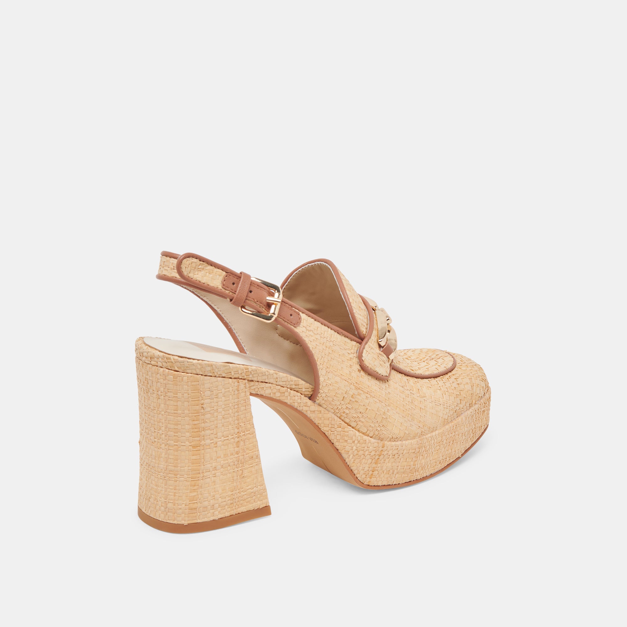 SIRUS HEELS LT NATURAL RAFFIA Women's Sandals - Comfortable Summer Wedges for Beach, Vacation & Casual Outings