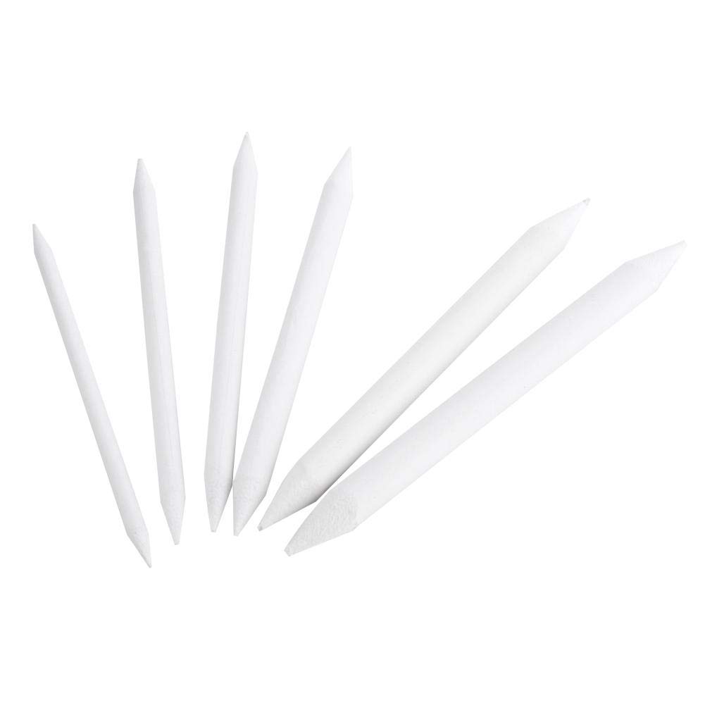 6Pcs Blending Stumps and Tortillions - Professional Art Blenders for Sketching, Drawing, Shading - Perfect for Graphite, Charcoal & Pastel Artists - Ideal for Portrait, Landscape & Still Life Artwork