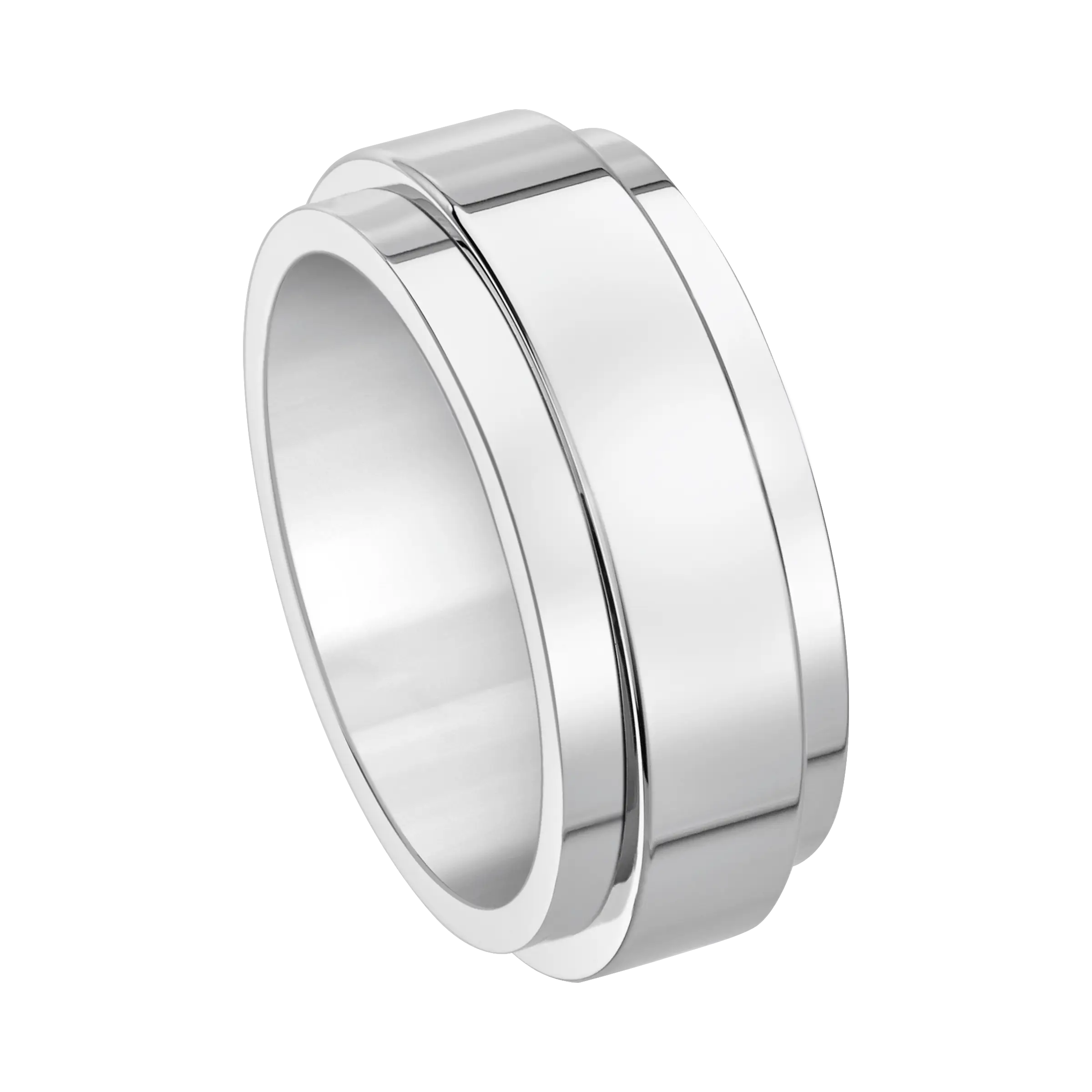 Men's Infinite Rotation Wedding Band - 360° Spinning Tungsten Ring for Men - Durable & Comfortable Wedding Ring (Size NM39) - Perfect for Proposals, Anniversaries, and Everyday Wear