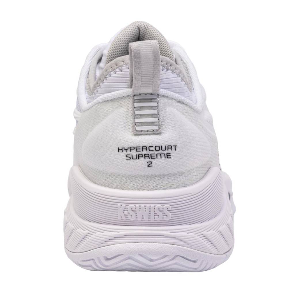 K Swiss Hypercourt Supreme 2 Women's Tennis Shoes - White/Black | Lightweight & Durable Court Shoes for Women | Perfect for Tennis, Pickleball & Casual Wear