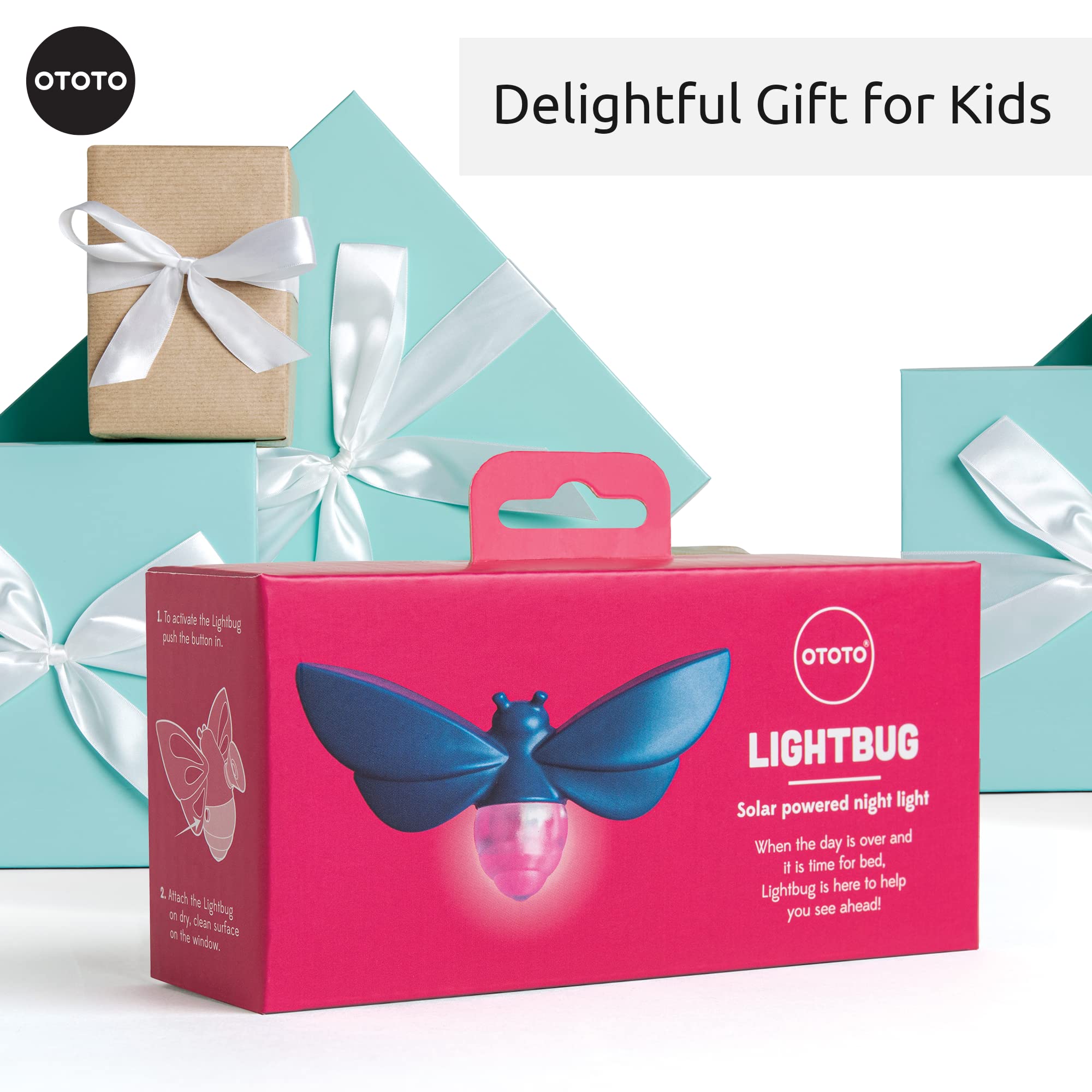 OTOTO Lightbug Night Light - Cute LED Nightlight for Kids, Adults & Baby Rooms - Soft Glow Bedside Lamp for Nursery, Bedroom & Home Decor - Perfect for Sleep, Relaxation & Nighttime Safety