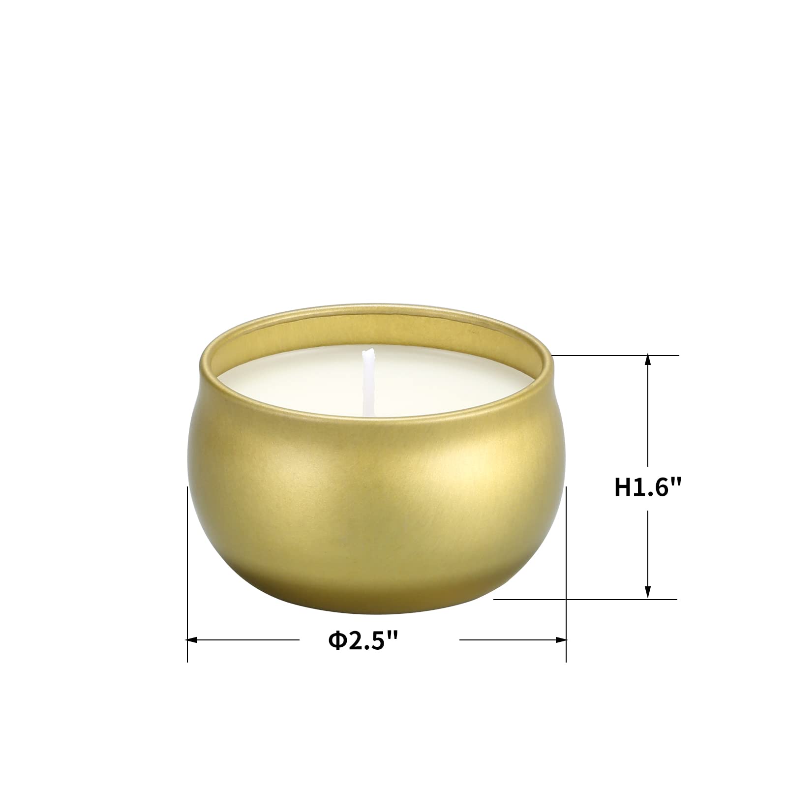 Qinxiang 16-Pack Scented Candles Gift Set - 2.5oz Natural Soy Wax Travel Tin Jar Candles for Aromatherapy, Home Decor & Relaxation | Perfect for Family Gatherings, Romantic Dinners, Spa Nights & Holiday Celebrations