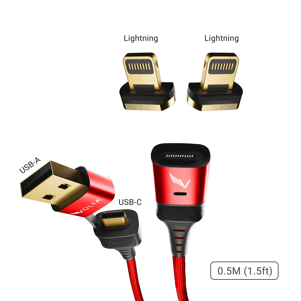Volta MAX 240W USB-C Magnetic Charging Cable - Fast Charging for iPhone 15, MacBook, iPad, Samsung Galaxy | Perfect for Home, Office & Travel