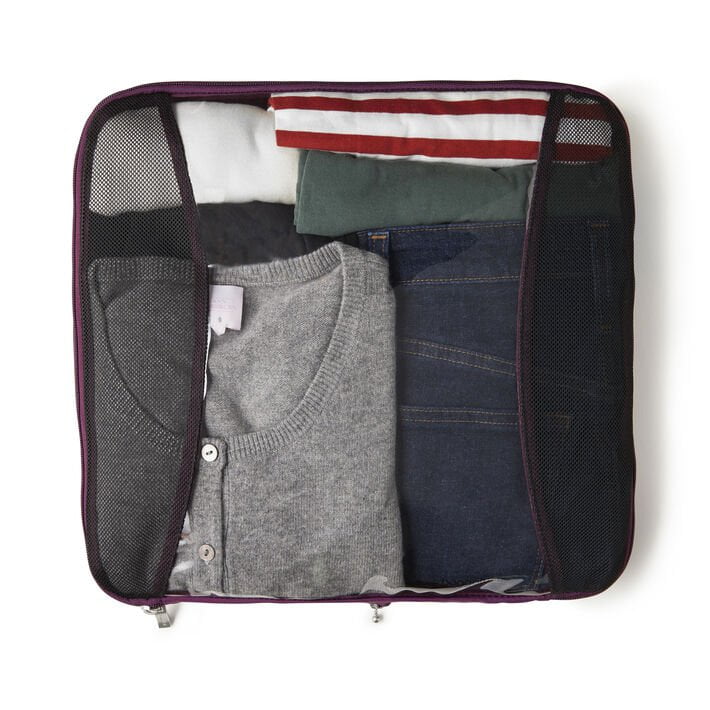 Baggallini Extra Large Compression Packing Cube - Travel Organizer for Luggage, Suitcase & Closet Storage - Perfect for Vacations, Business Trips & Home Organization
